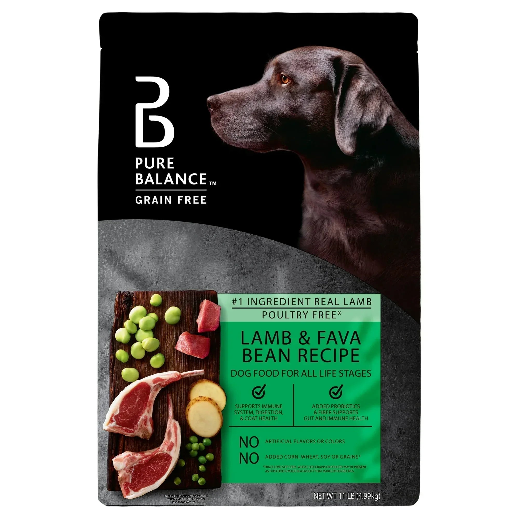 Pure Balance Grain-Free Lamb & Fava Bean Recipe Dry Dog Food