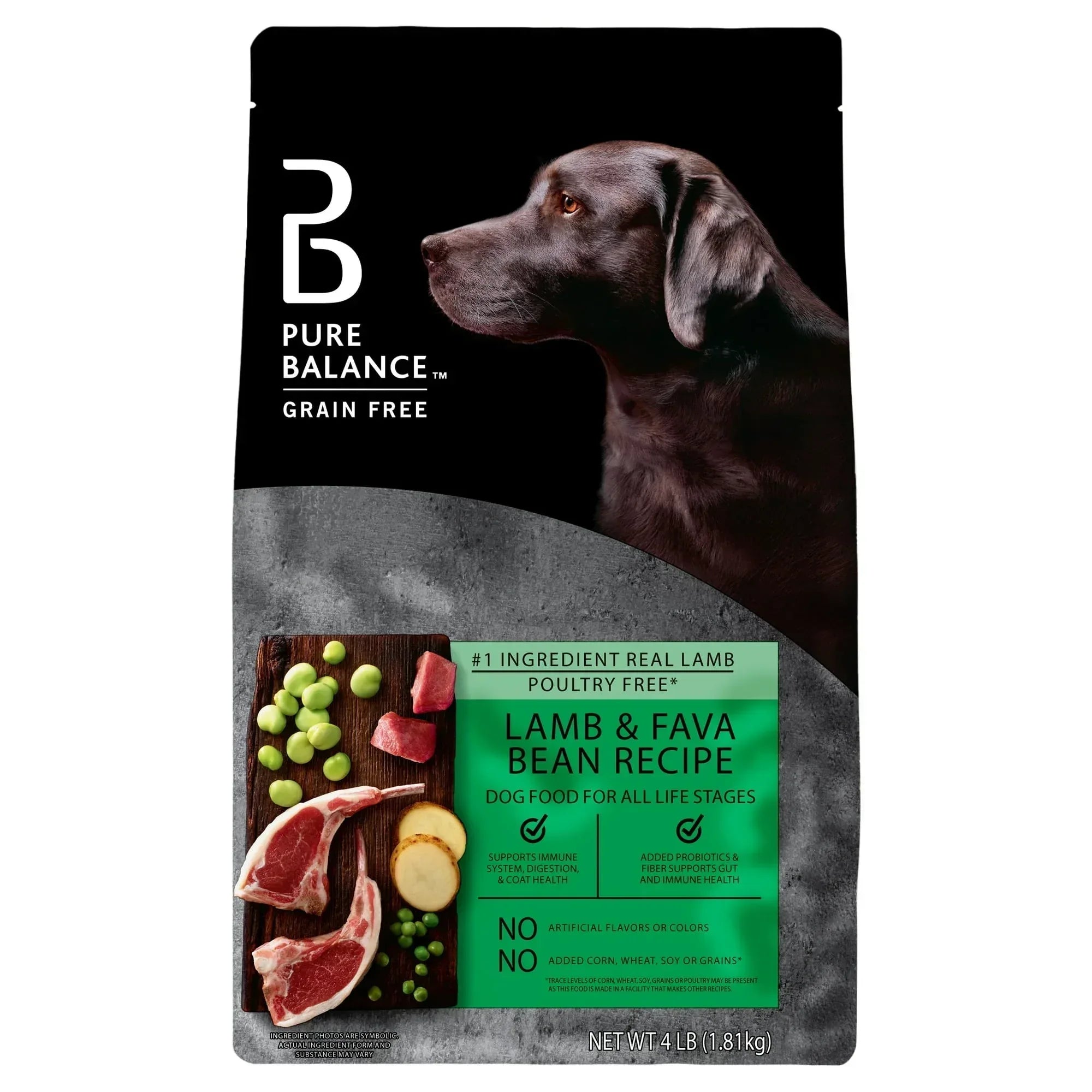 Pure Balance Grain-Free Lamb & Fava Bean Recipe Dry Dog Food