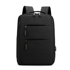 Anti-Theft Laptop Backpack, Waterproof, 15.6 Inch, USB Charging Port, Multi-Compartment for Travel & Office (Black)