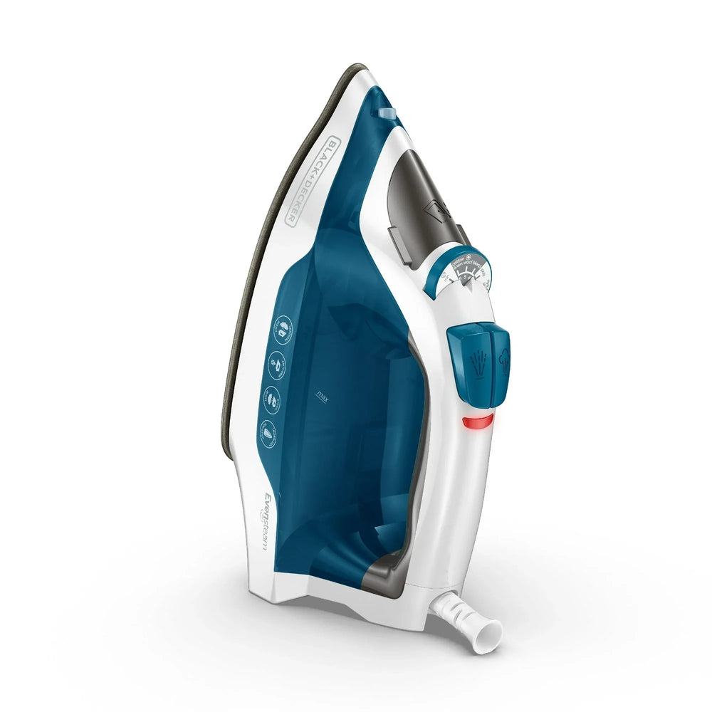 BLACK+DECKER Easy Steam Compact Iron, True-Glide Non-Stick Soleplate, Vertical Steam - USA MEGA SHOP