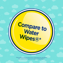 Unscented wipes pack label: Compare to Water Wipes