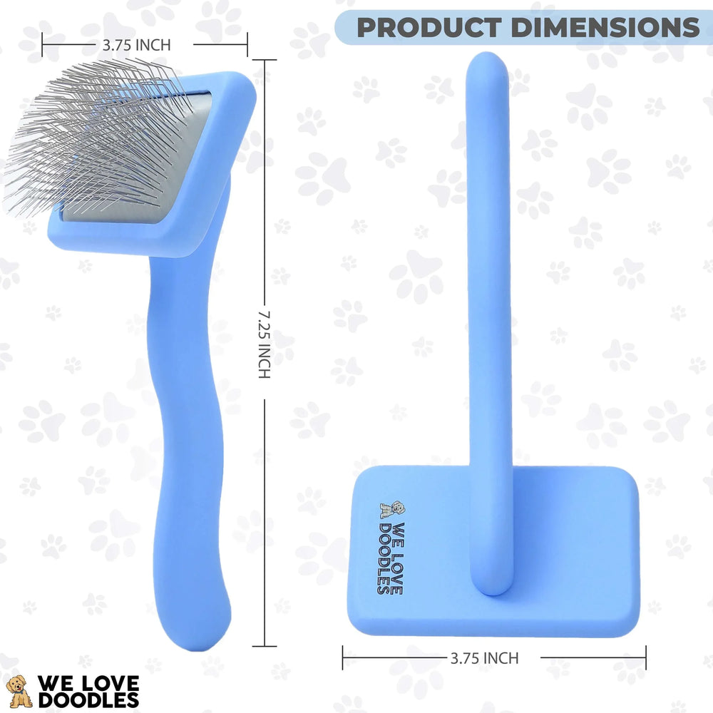 We Love Doodles Dog Slicker Brush - Dog Brush for Grooming Pet Hair, Poodle / Goldendoodle Brush - USA MEGA SHOP
