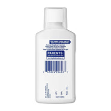 Mucinex Fast-Max Kickstart cold & flu liquid bottle back with barcode label