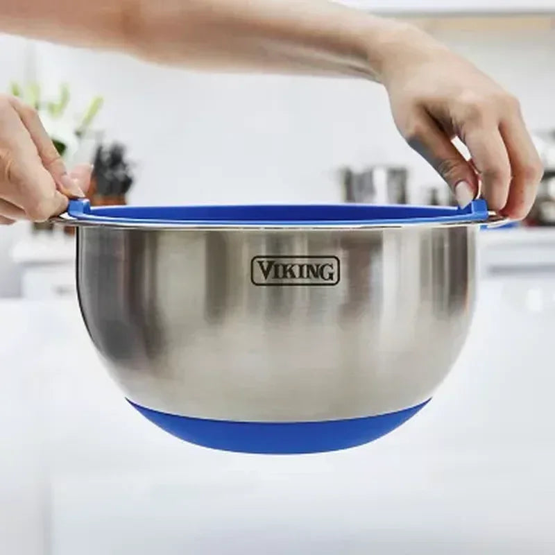 Viking 10-Piece Stainless Steel Mixing, Prep and Serving Bowl Set