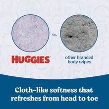 Huggies wipes softness comparison graphic vs other body wipes