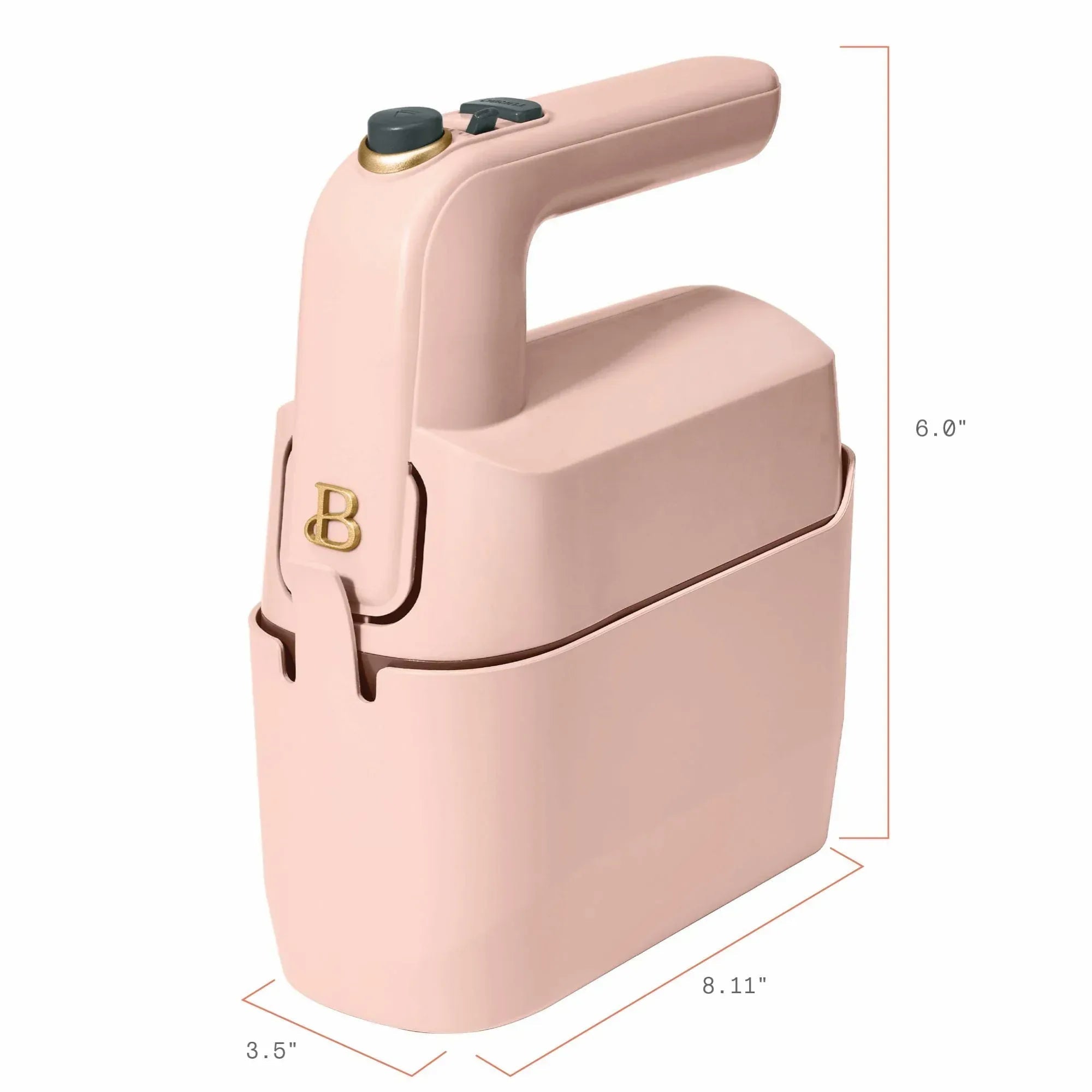 Beautiful 6-Speed Electric Hand Mixer, White Icing by Drew Barrymore