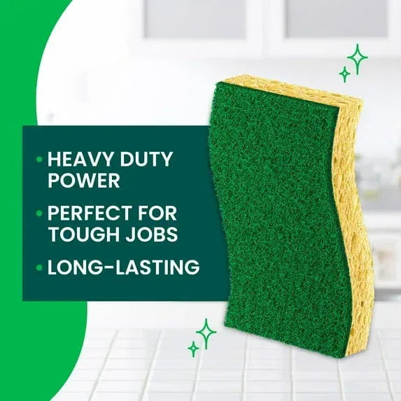 Scotch-Brite Heavy Duty Scrub Sponge, 6 Sponges