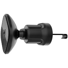Magnetic car vent phone holder, black base with adjustable grille prongs