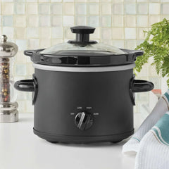 Mainstays 2 Qt Manual Slow Cooker, Matte Black - USA MEGA SHOP