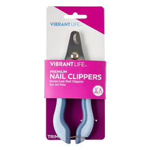 Vibrant Life premium nail clippers for pets on retail card packaging