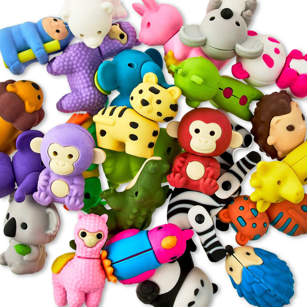 Pen+Gear Eraser Pals, Animals, 25 Count - USA MEGA SHOP