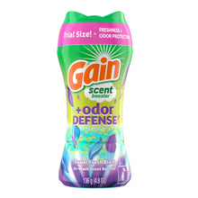 Gain scent booster bottle, green and purple, 2-in-1 odor defense, 4.8 oz