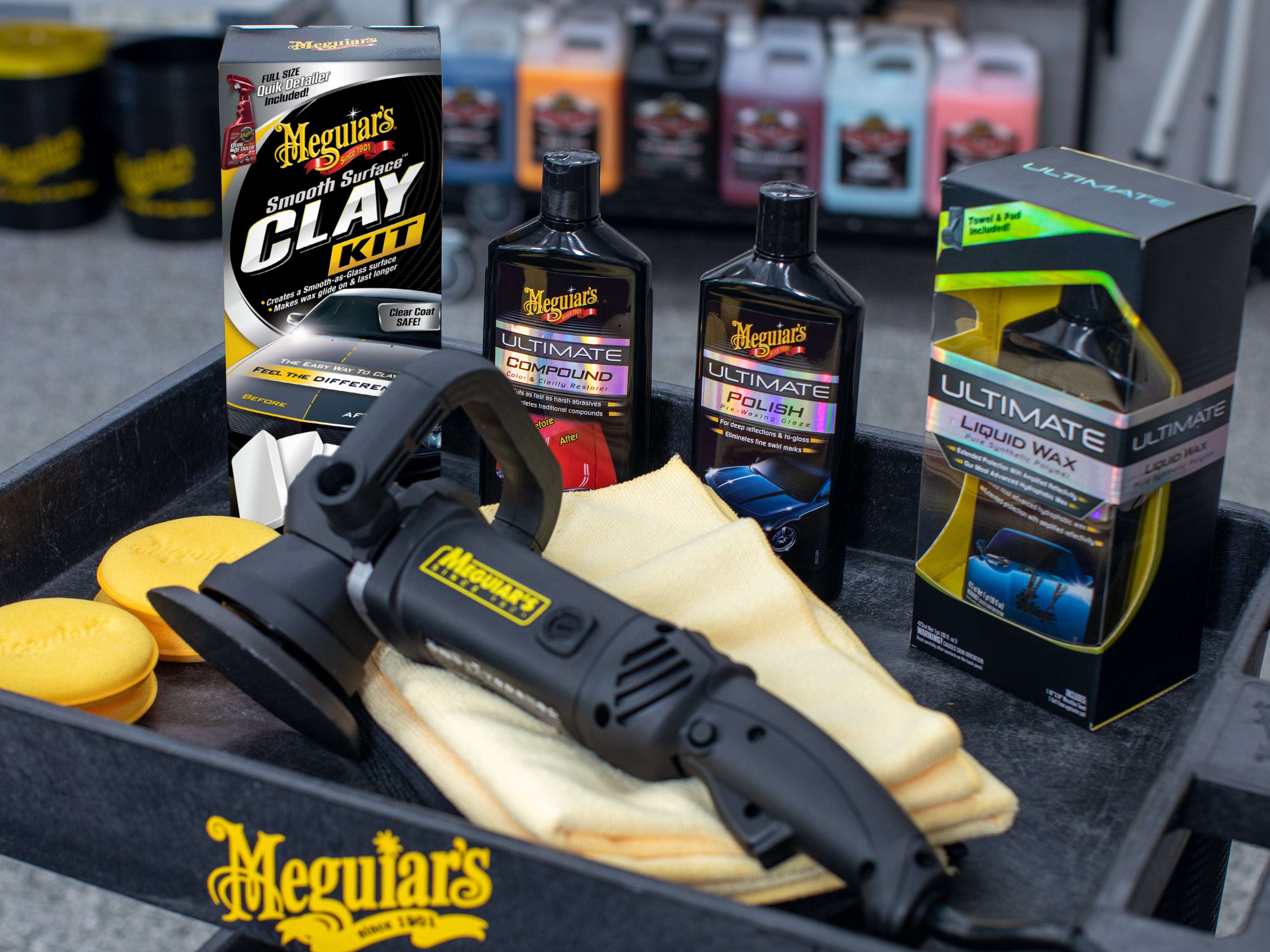 Meguiar's Smooth Surface Clay Kit - Safe and Easy Car Claying for a smooth as Glass Finish, G191700