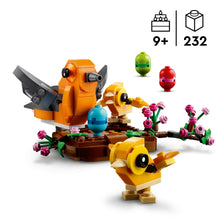 LEGO Bird's Nest 40639 bird nest building set with three birds and colored eggs