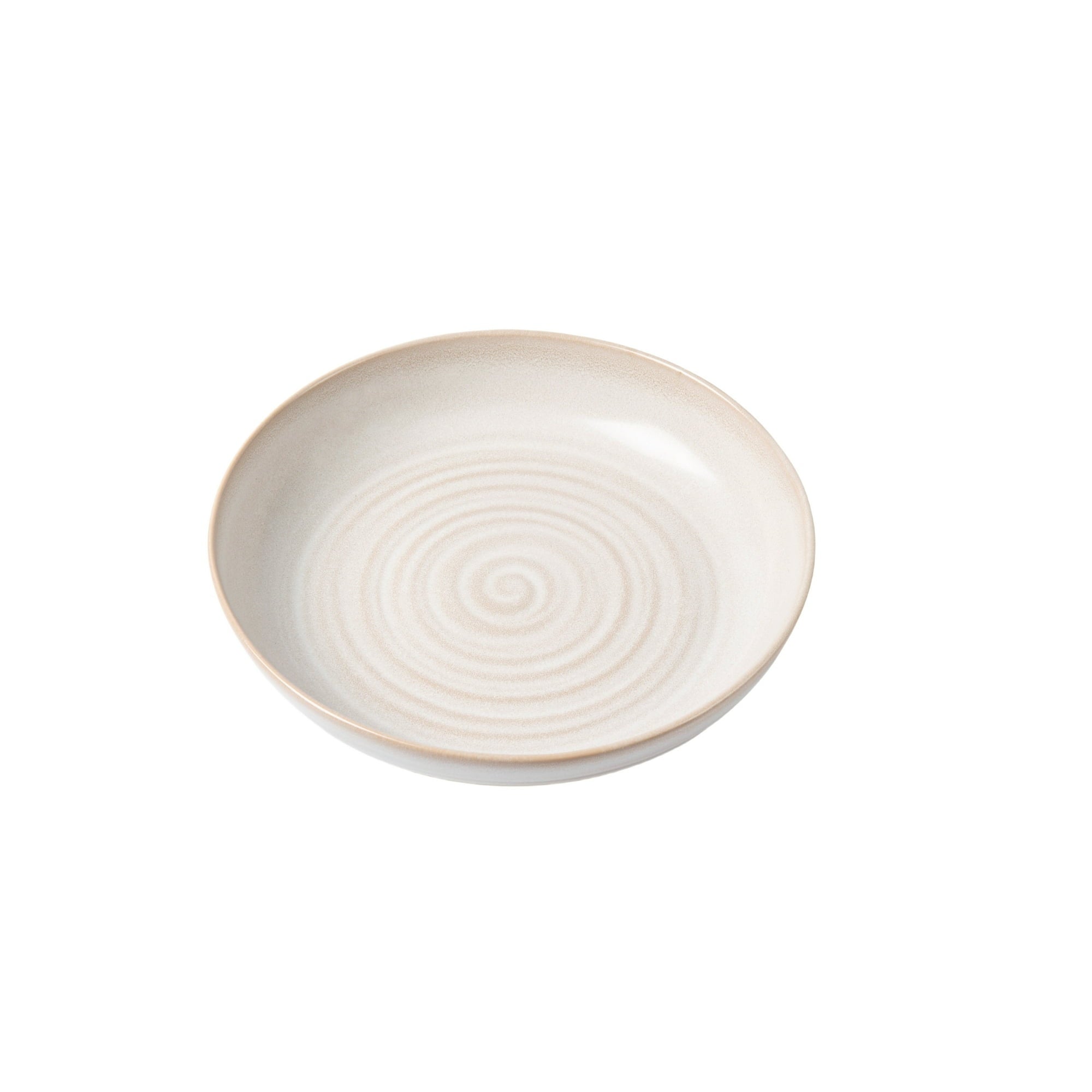 (2 pack) Better Homes & Gardens-Collins Cream Stoneware Round Dinner Bowl