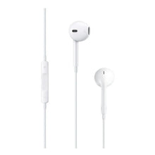 Apple EarPods white wired earbuds with inline mic control and 3.5 mm plug