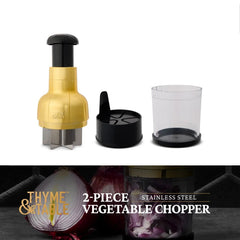 Thyme & Table Veggie Chopper with Stainless Steel Blade