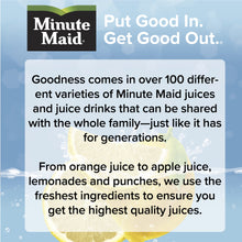 Minute Maid Lemonade promotional panel with brand logo and family message