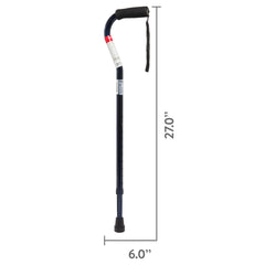 Equate Mobility Offset Handle Cane, Ice Blue