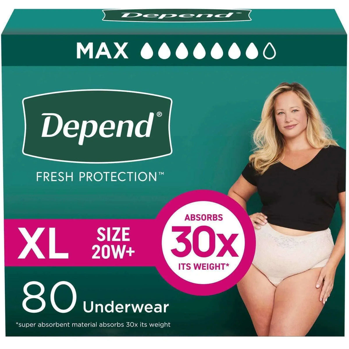 Depend Fresh Protection Incontinence Underwear for Women, Choose Your Size - USA MEGA SHOP