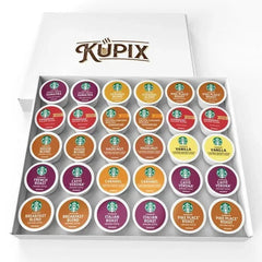 30 Count—Starbucks Variety Pack Sampler K-Cup Coffee Pods—Including Starbucks Blonde, Medium, Dark Roast, Flavored & Holiday Blend Coffee—for Keurig Brewers—1 box (15 Unique Flavors)