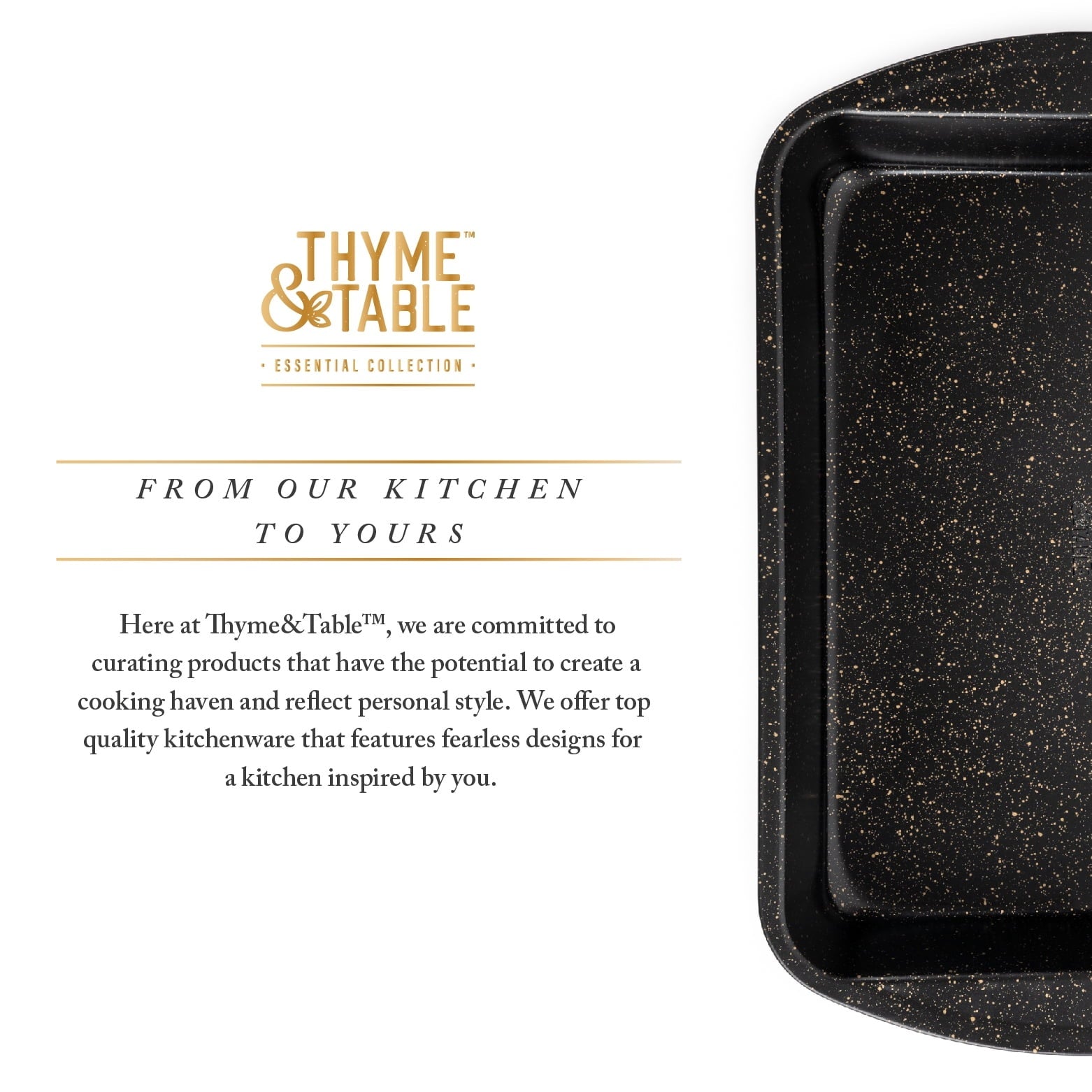 Thyme & Table 15"x11" Nonstick Lasagna Pan - Black
