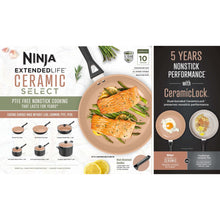 Ninja 10-piece ceramic cookware set in retail packaging