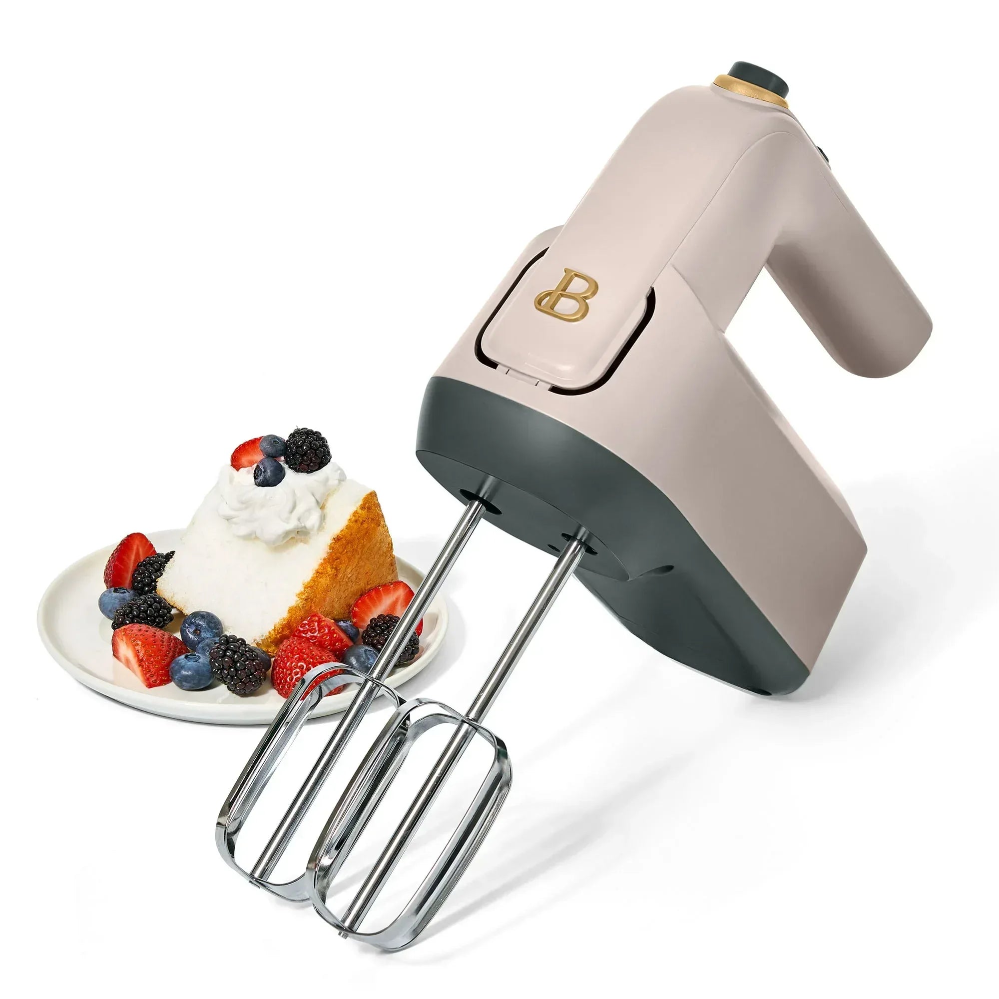 Beautiful 6-Speed Electric Hand Mixer, White Icing by Drew Barrymore