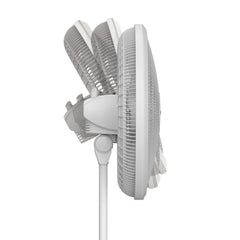 Lasko Cyclone 18" 3-Speed Adjustable Oscillating Pedestal Fan, White, S18931
