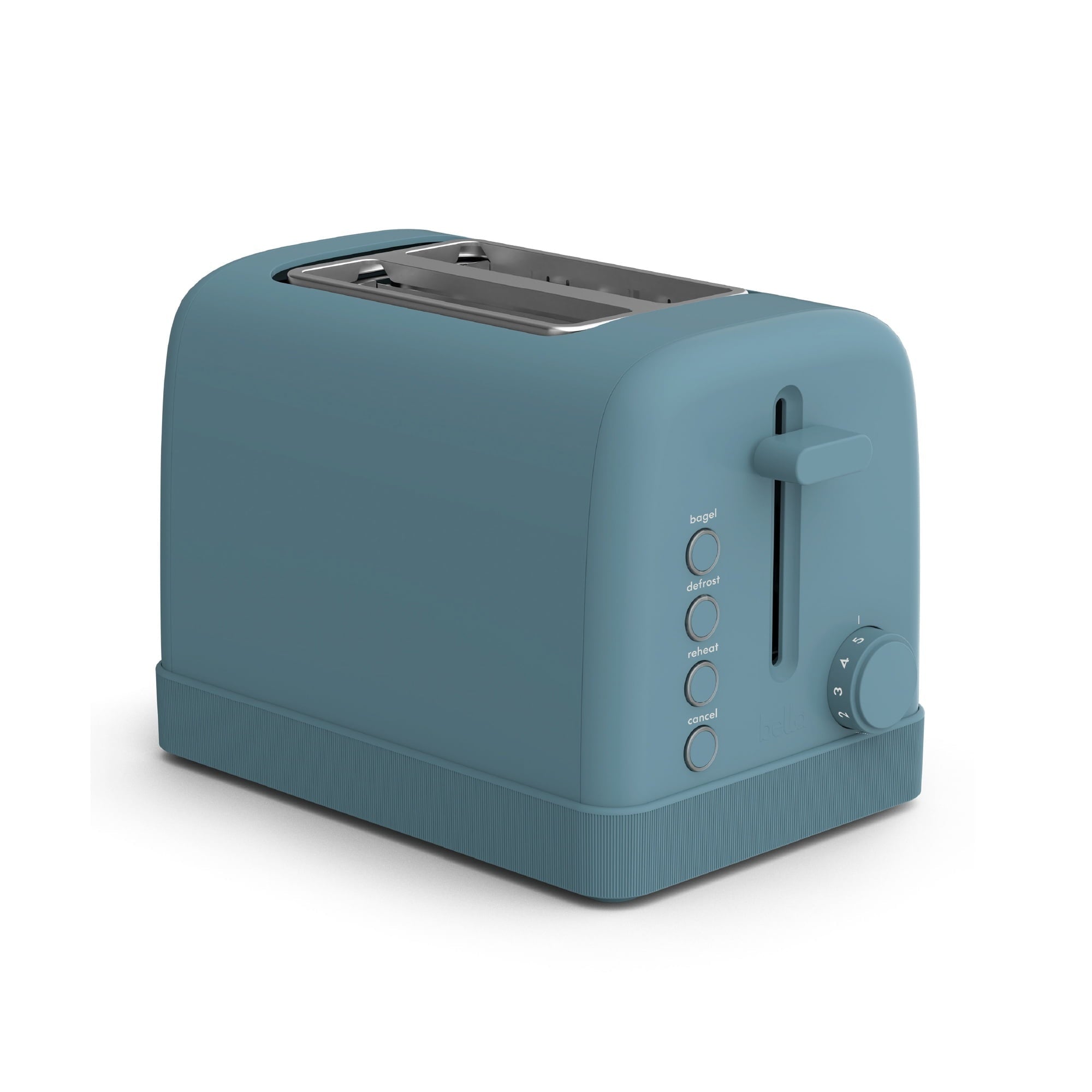 bella 2-Slice Toaster, 6 Setting Shade Control with Reheat, Cancel, Bagel & Defrost Buttons, Removable Crumb Tray, Anti Jam & Auto Shutoff, Plum