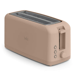 bella 4-Slice Slim Toaster with Extra Long Slot, 6 Setting Shade Control with Reheat & Cancel Buttons, Anti Jam & Auto Shutoff, Blossom