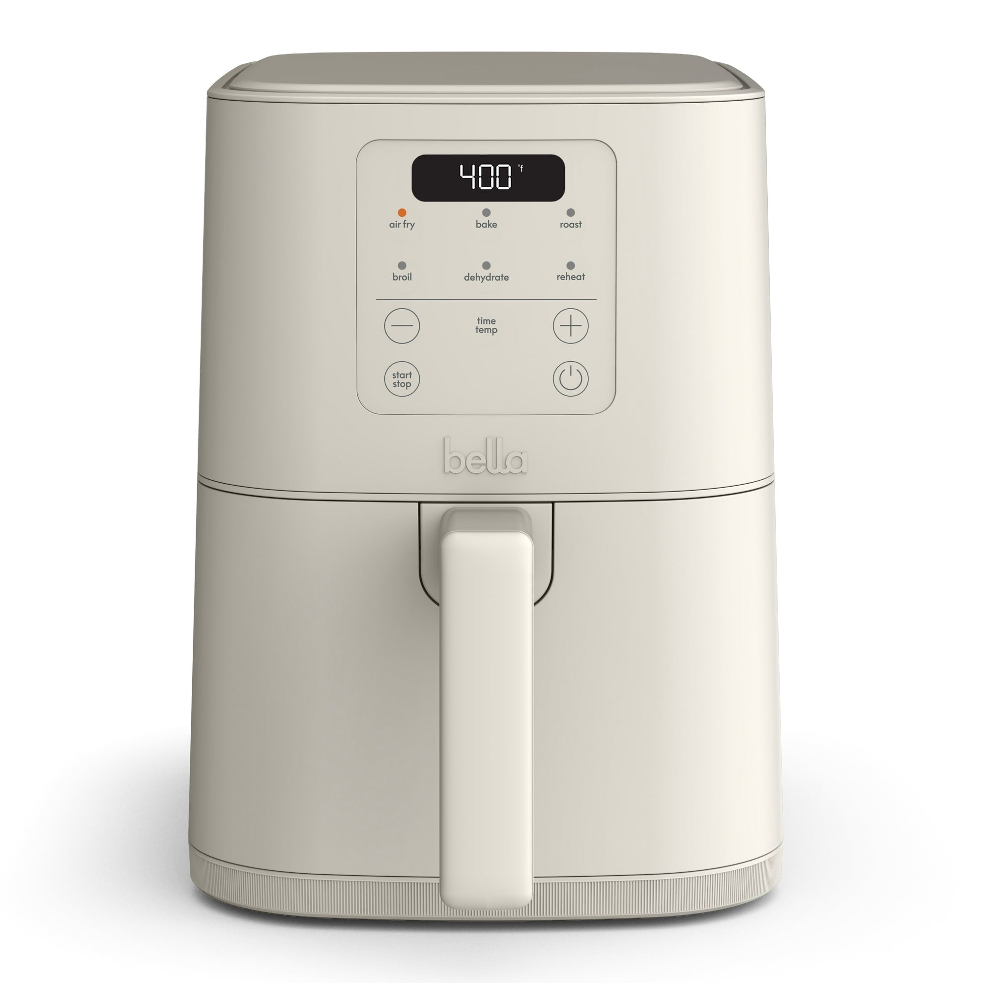 bella 4 Qt Slim Digital Air Fryer with EverGood™ Ceramic Nonstick Coating, 6 Preset Cooking Options, Surf