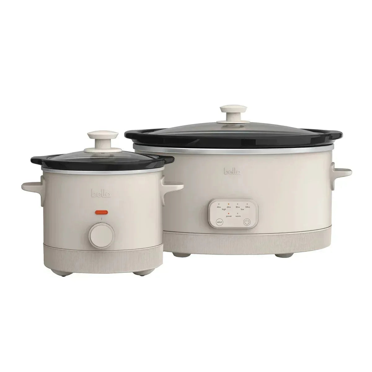 Bella 6-Quart Programmable Slow Cooker with Additional 2-quart Slow Cooker Set - USA MEGA SHOP