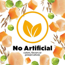 No artificial colors, flavors, or preservatives badge for wet dog food.