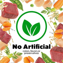 No artificial colors, flavors, or preservatives wet dog food ingredients collage