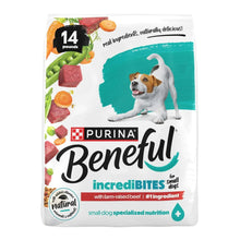 Purina Beneful Incredibites dry dog food bag for small breeds, 14 lb, natural