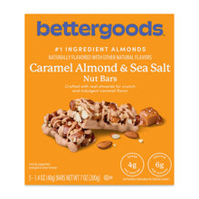 bettergoods nut bar package front: caramel almond & sea salt, 5 count