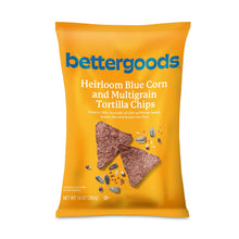 bettergoods Heirloom Blue Corn tortilla chips bag, multigrain, 10 oz