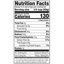 Nutrition Facts panel for dried fruit medley, serving size 1/4 cup (40 g)