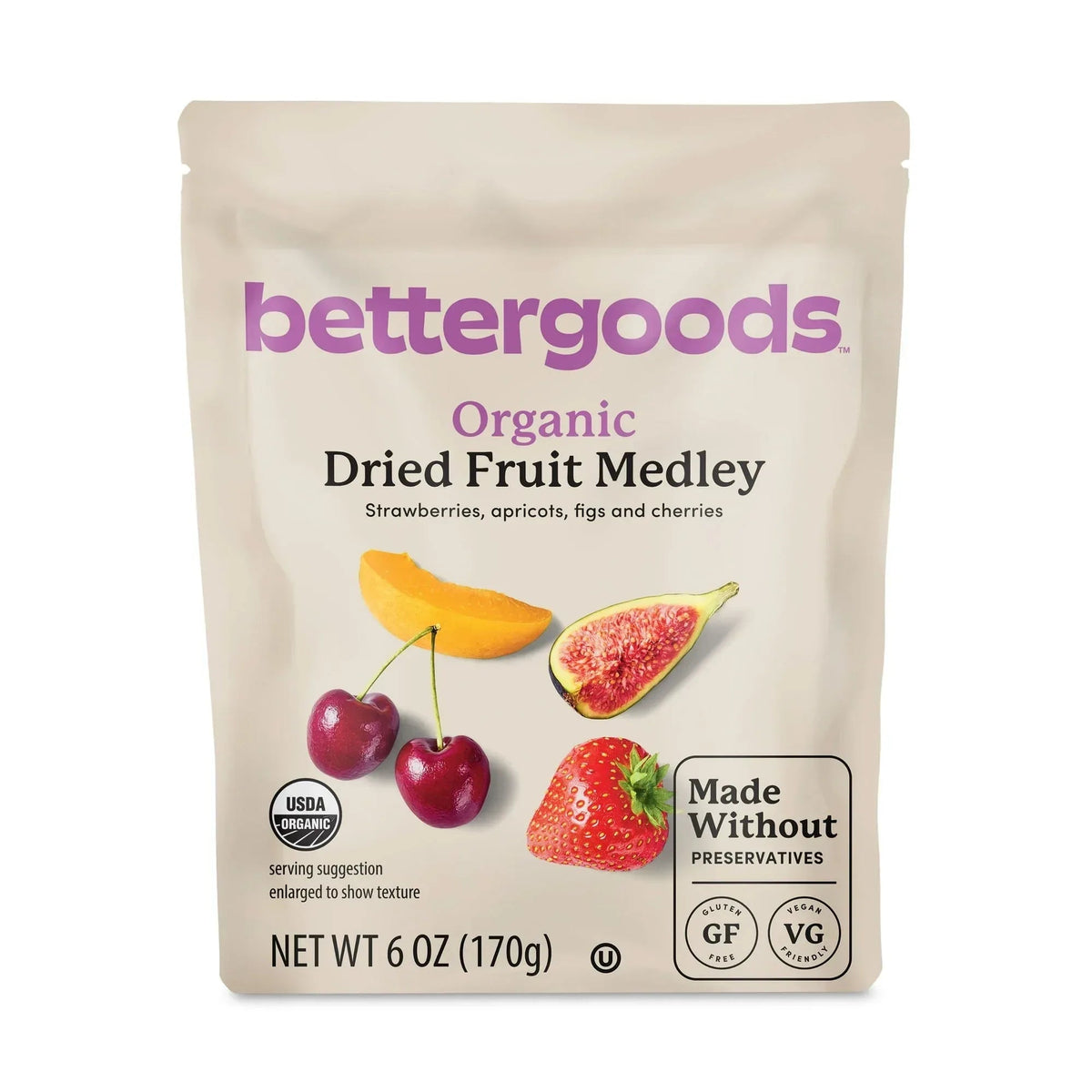 bettergoods Organic Dried Fruit Medley, 6 oz