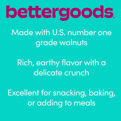 bettergoods Raw Walnut Halves and Pieces, 6.5 oz
