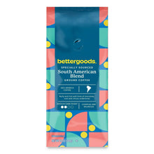 Ground coffee bag: bettergoods South American Blend, medium dark roast, 12 oz