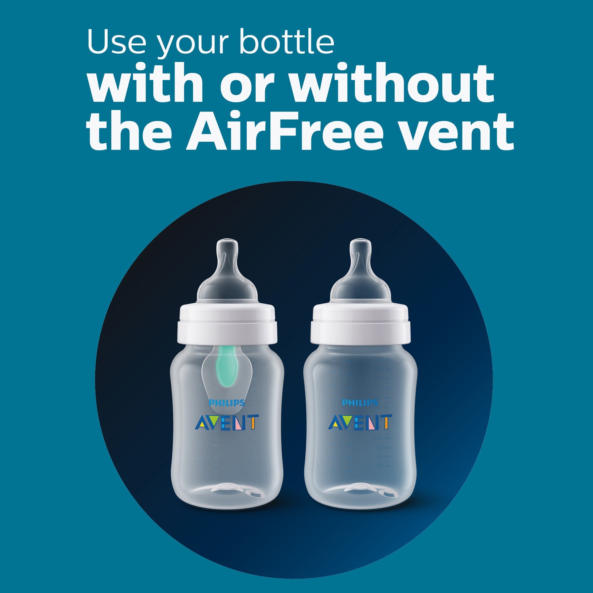 Philips Avent Anti-colic Bottle with AirFree Vent, 9oz, 3pk, Clear, SCY703/03