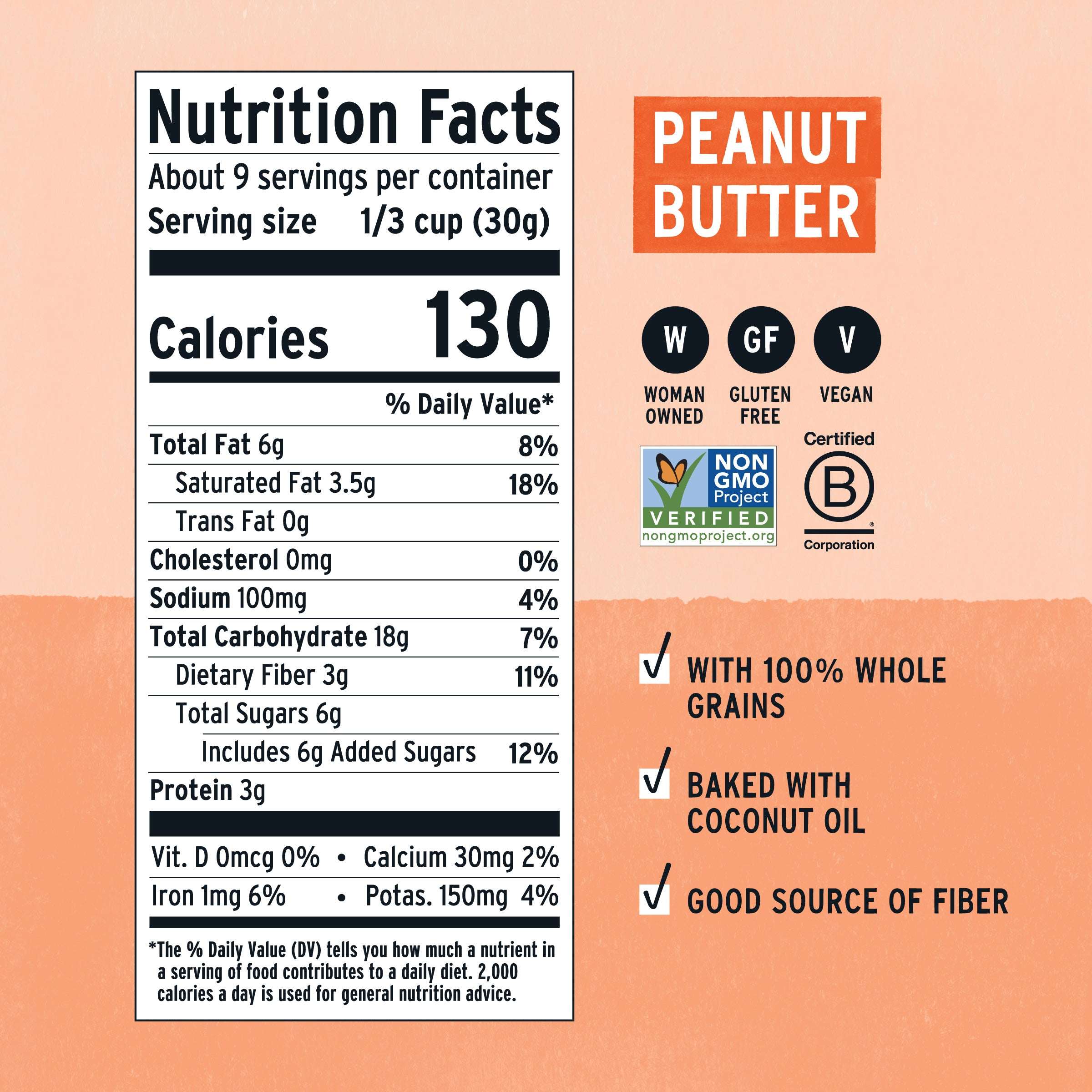 Purely Elizabeth Cookie Granola, Peanut Butter, Gluten-Free, 9 oz Bag