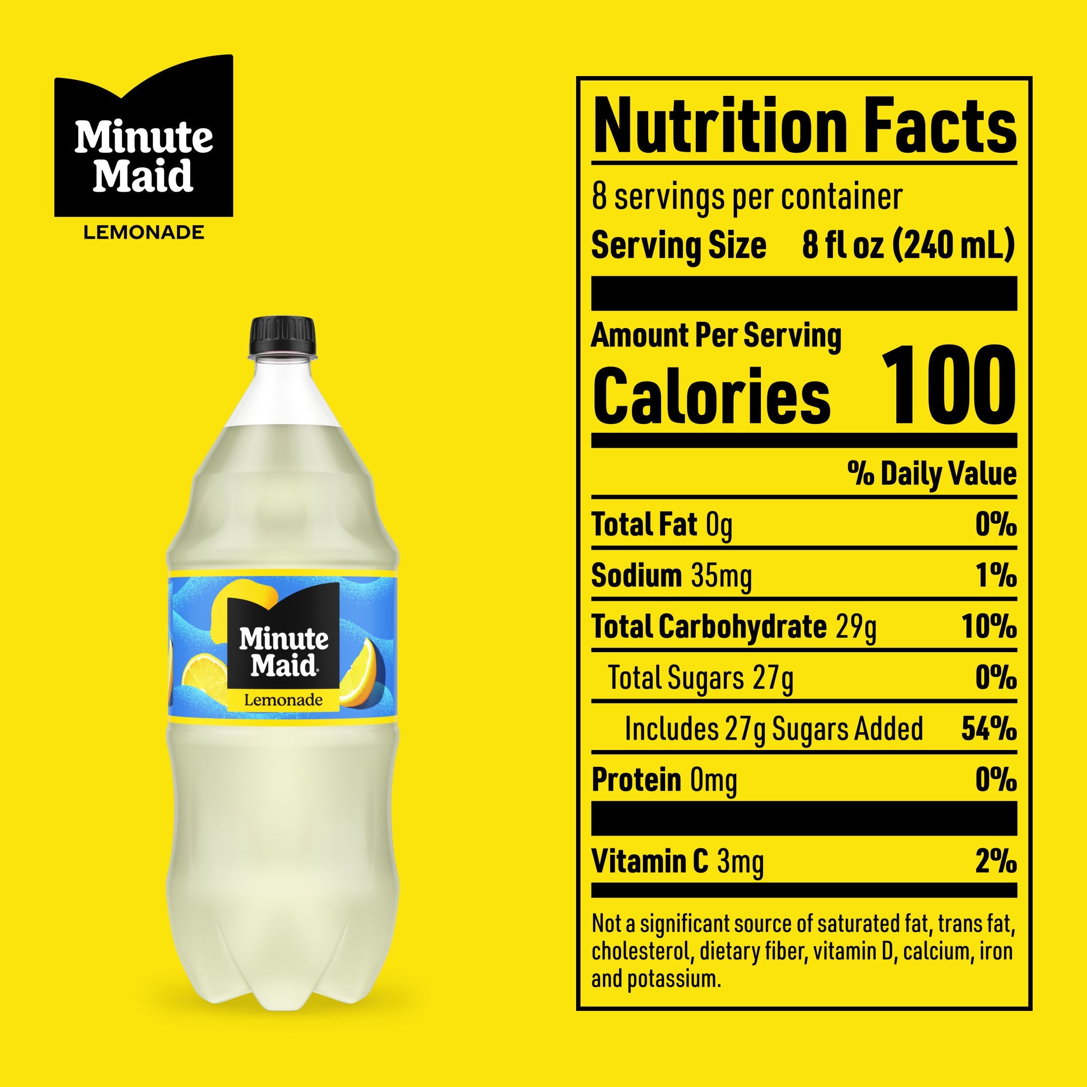 Minute Maid Lemonade Bottle, 2 Liters