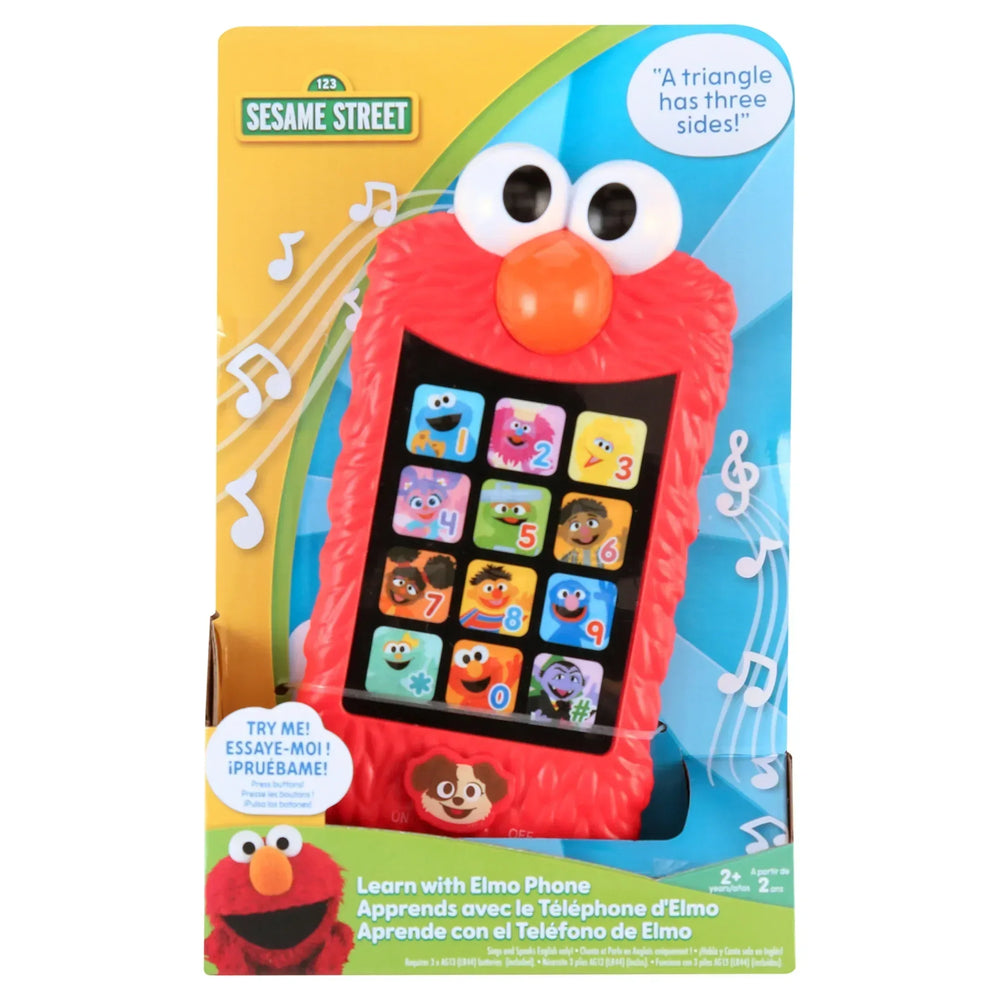 Sesame Street Learn with Elmo Electronic Learning Phone, Ages 2+, 12 Learning Themes - USA MEGA SHOP