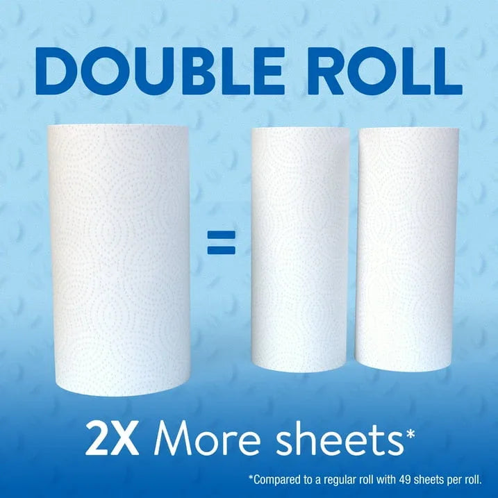 Great Value Everyday Strong Paper Towels, Split Sheets, 2 Double Rolls, Compare to Sparkle® - USA MEGA SHOP