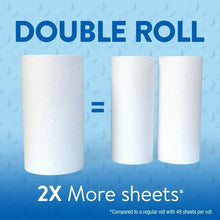 Double-roll paper towels with 2x more sheets*