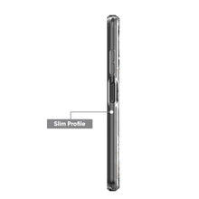 Slim phone case with clear side bumper and accessible side button openings