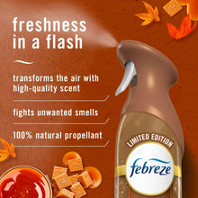 Brown Febreze Air Mist aerosol spray bottle with trigger nozzle